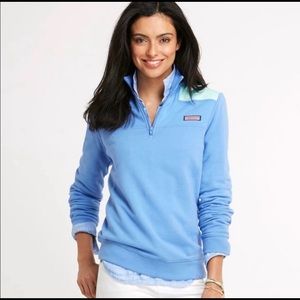 Vineyard Vines Shep Shirt quarter zip pullover medallion embroidered XL